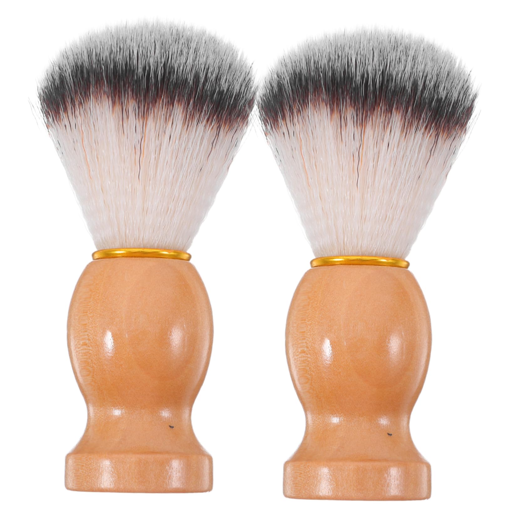 Healeved Ergonomic Handle Beard Brush Set Soft Bristle Shaving Tool for Men's Grooming Facial Cleansing