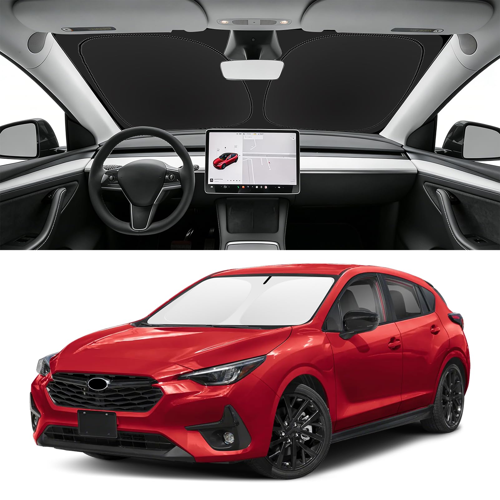 Custom Fit Windshield Sun Shade for Subaru Impreza 2017-2023