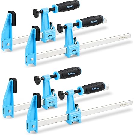 4 Set Morsetto a Vite per Tubi, Stabile e Durevole di Legno, a Sgancio
