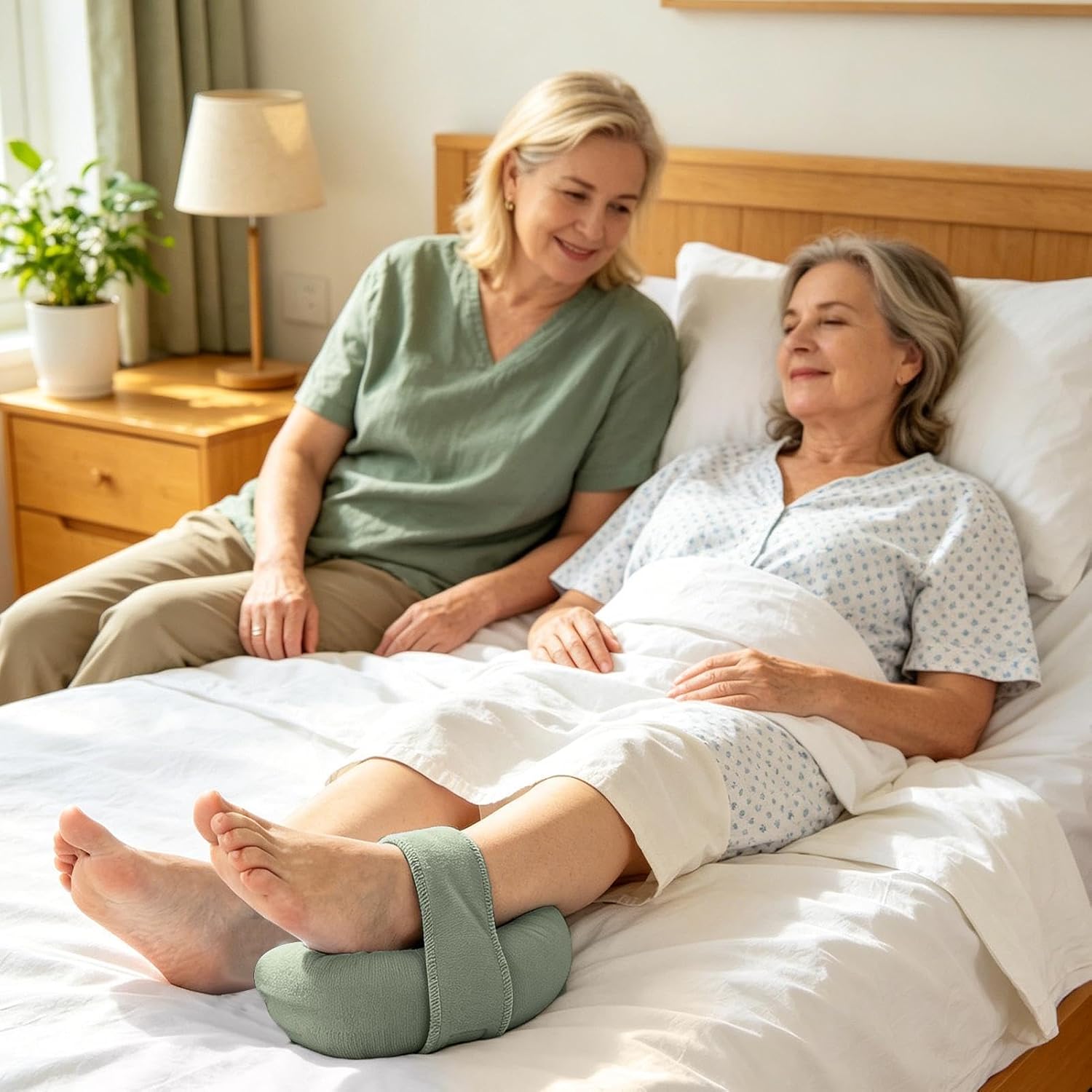 Heel Protector Cushion | Soft Skin Protection Pad - Heel Recovery Support Pillow - for Elderly People Pregnant Women Men Adults Bed Rest Night Sleeping