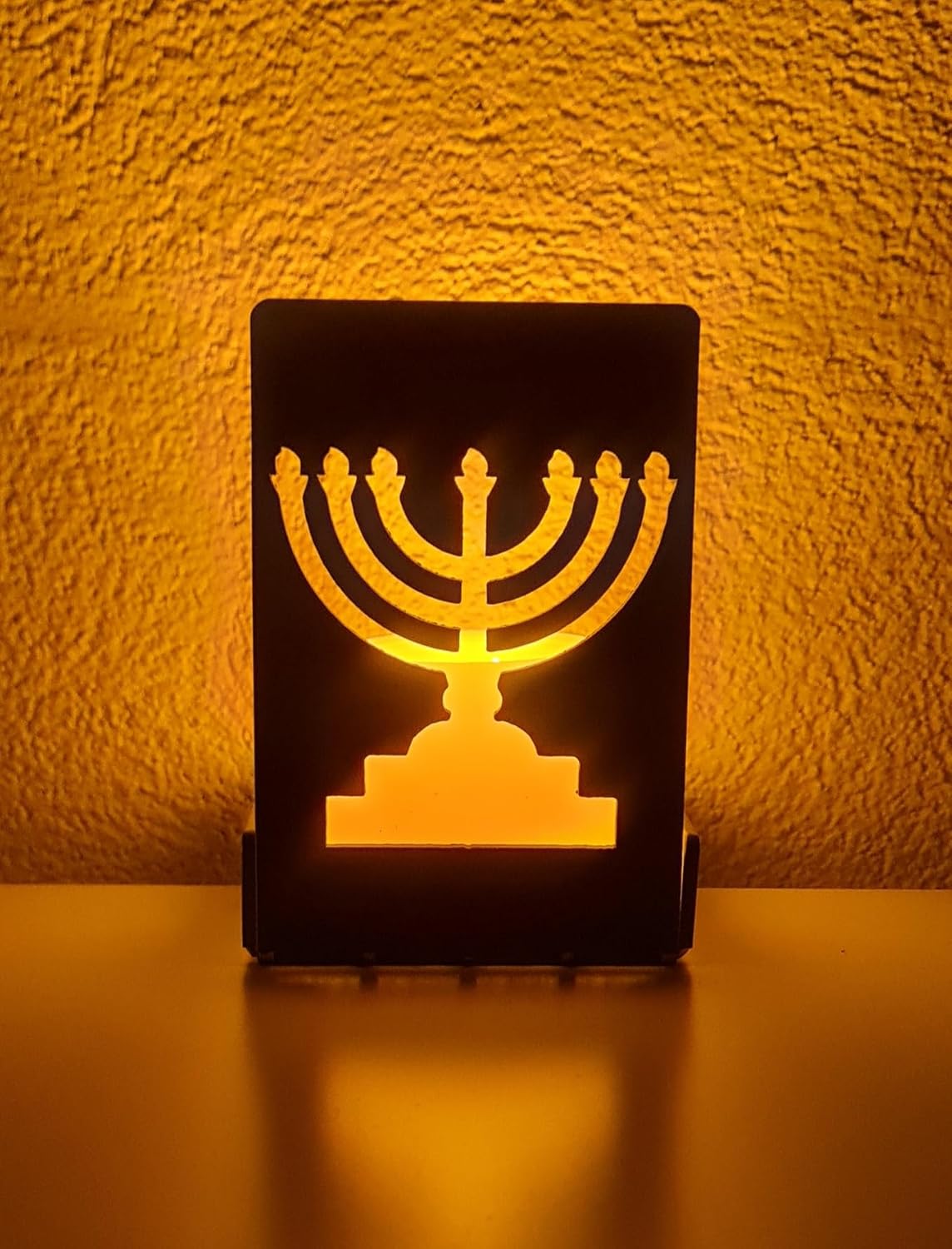Metal LED Menorah – Foldable Aluminum – Made in Israel