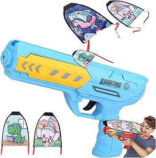 HANLAYYDS 2023 New Kite Launcher Toys Launcher Ejection Kite Beach Toy Set, Kite Launcher Toy Set with 2Pcs Kite, Funny Beach Kite Toy Outdoor Toys for Kids
