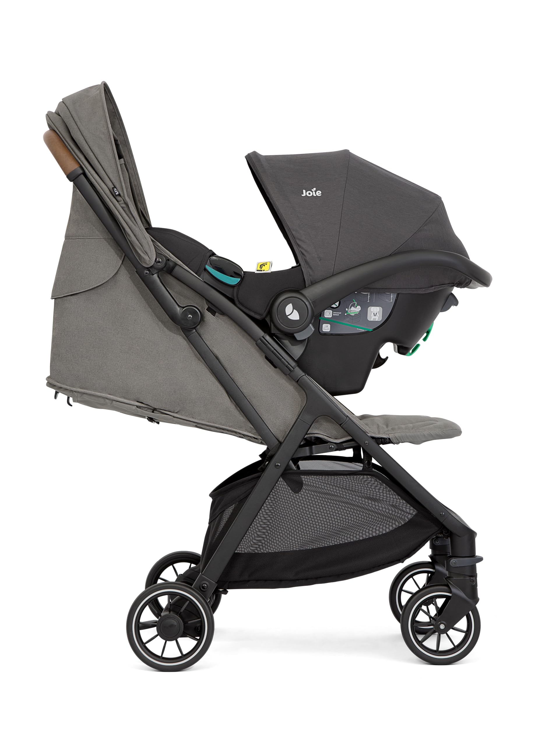 Joie pact™ pro passeggino – chiusura compatta ultraleggera, compatibile con sistema da viaggio, borsa inclusa – dalla nascita ai 4 anni (0–22 kg), pebble