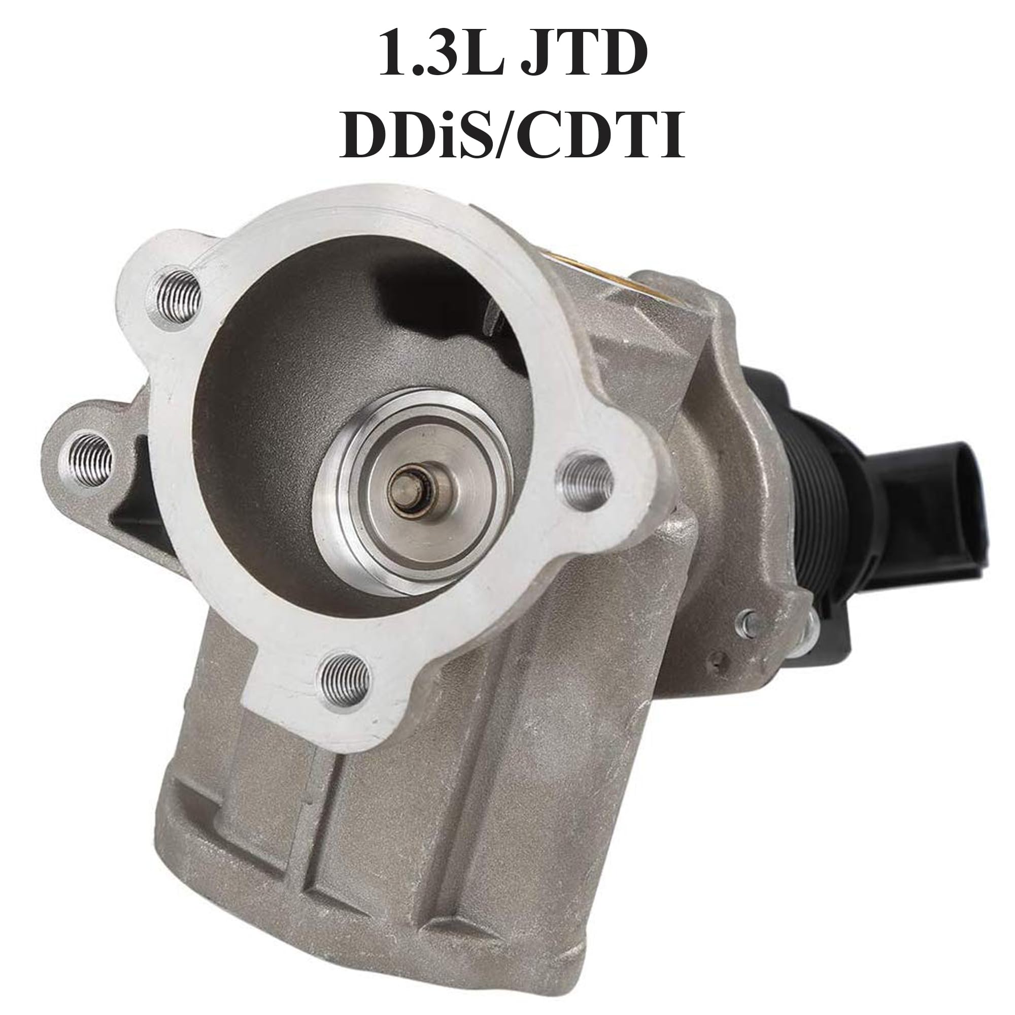 Partsline Vanne EGR compatible avec 500, Doblo, Fiorino, Idea, Panda, Punto, Qubo, Combo, Corsa C D, Meriva A, Ignis, Swift III 1.3 D Multijet JTD CDTi DDis - 55184651 55201144 55219498