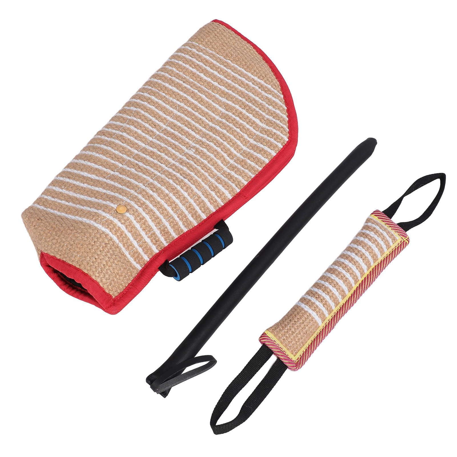 3Pcs Dog Bite Training Set Interactive Protective Dog Bite Sleeve Agitation Stick Bite Pillow Tug Toy for Malinois German Shepherd Mastiff