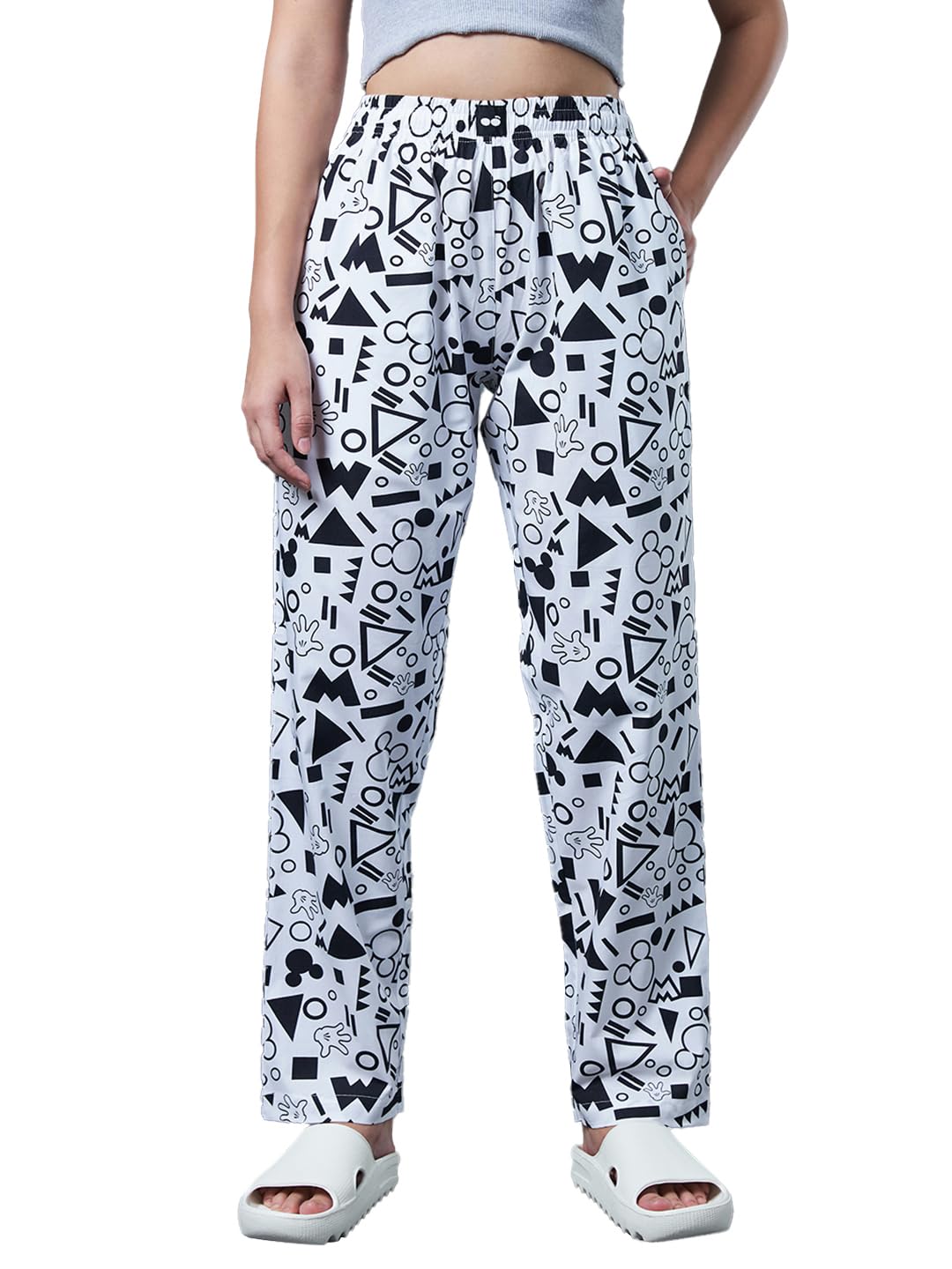 bewakoof Women's 100% Poplin Cotton Regular Fit Pyjama-picture-23