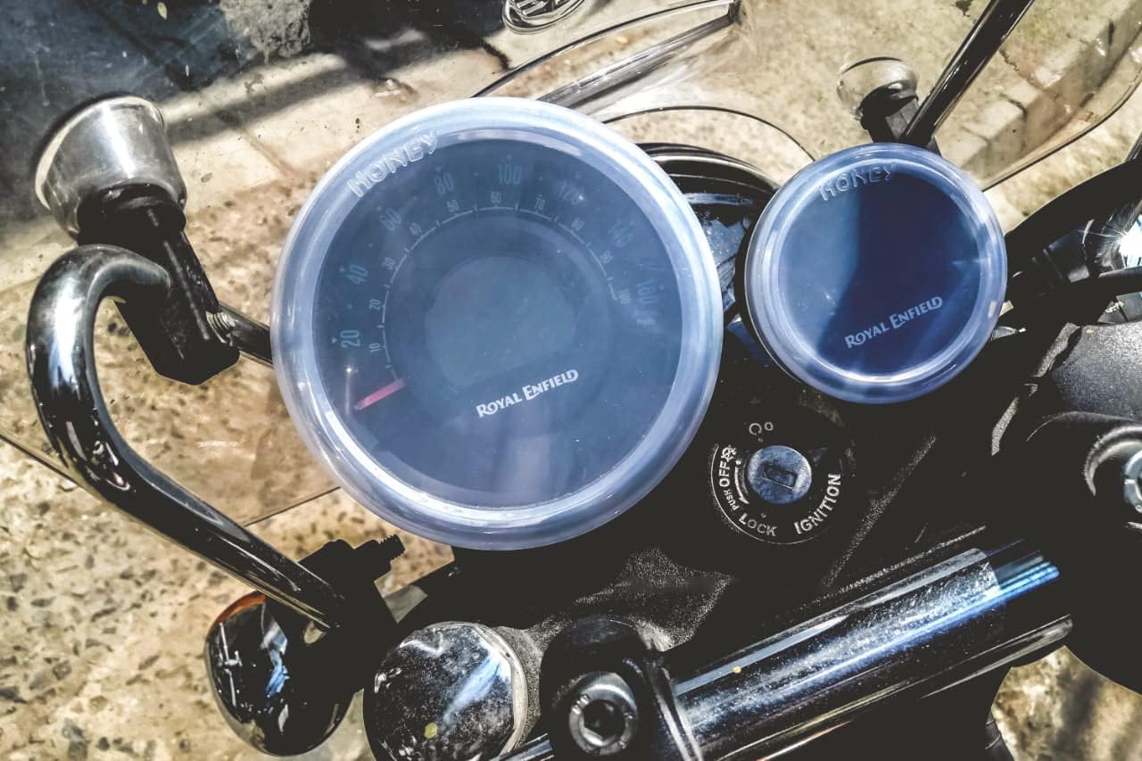 Specially Design waterproof Dashboard Monsoon Kit Screen Protector Speedometer & AMP meter Cover/Cap for RE meteor 350 only