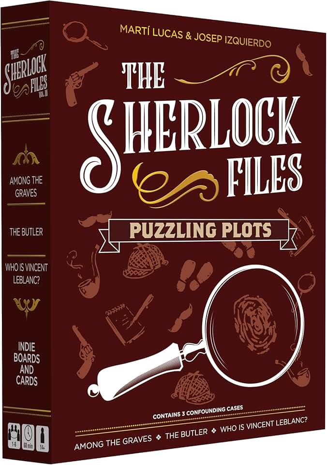 Indie Boards and Cards The Sherlock Files: Puzzling Plots, Brown