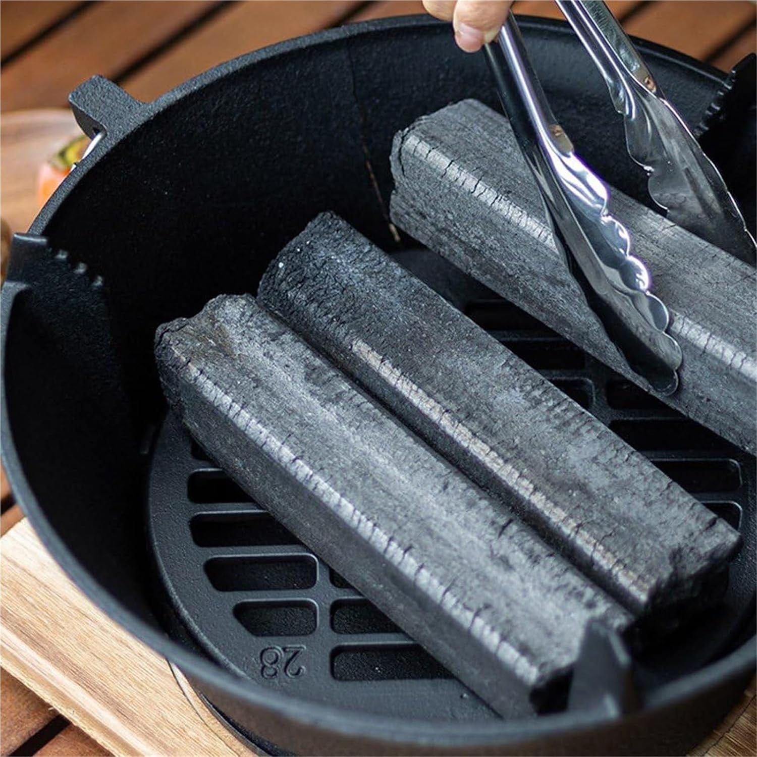 Cast Iron Charcoal Grill, Japanese-Style Grill, Mini Charcoal Grill, Portable Wood-Fired Stove, Indoor/Outdoor Picnic BBQ Party Grill, Suitable For 3-4 People