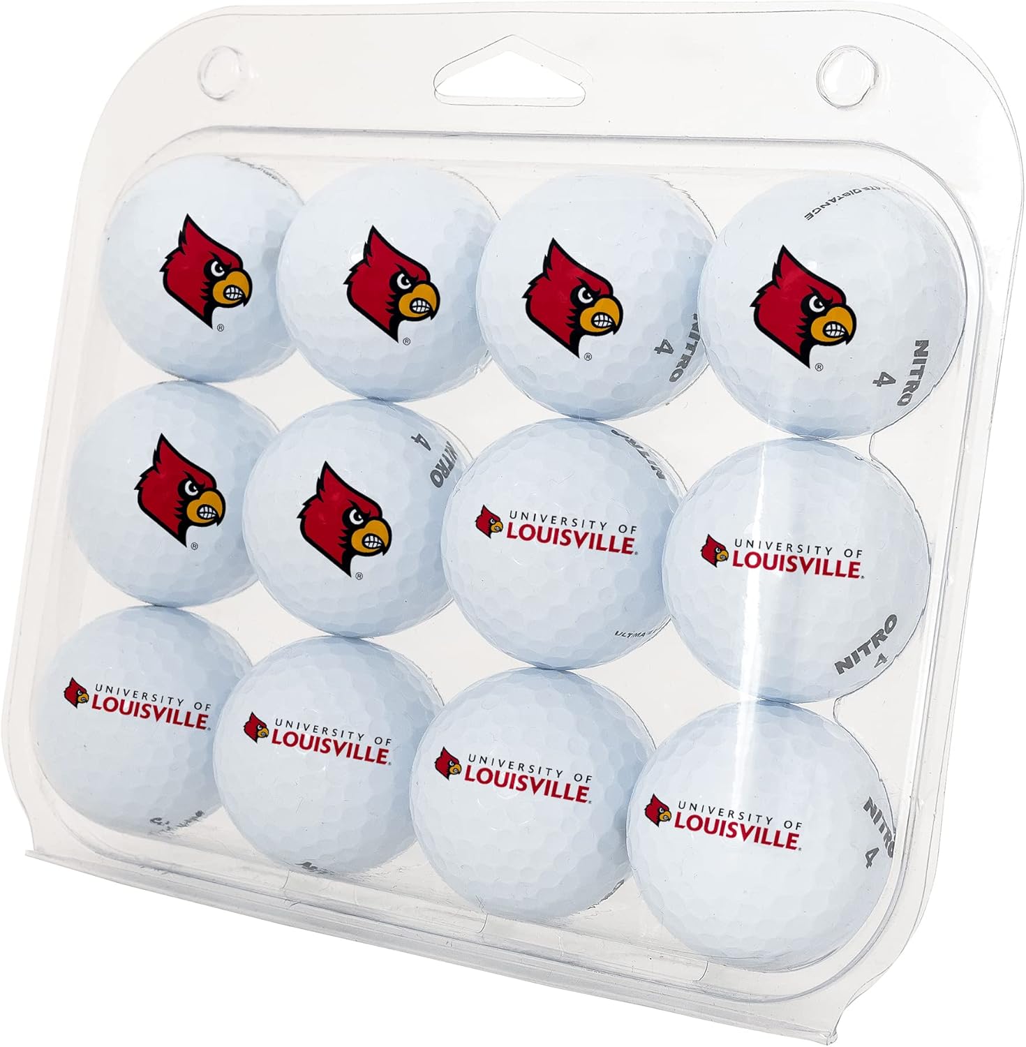 Desert Cactus University of Louisville Golf Balls 12 Pack – UofL Cardinals Full Color Dozen – Officially Licensed Sport Team Accessory