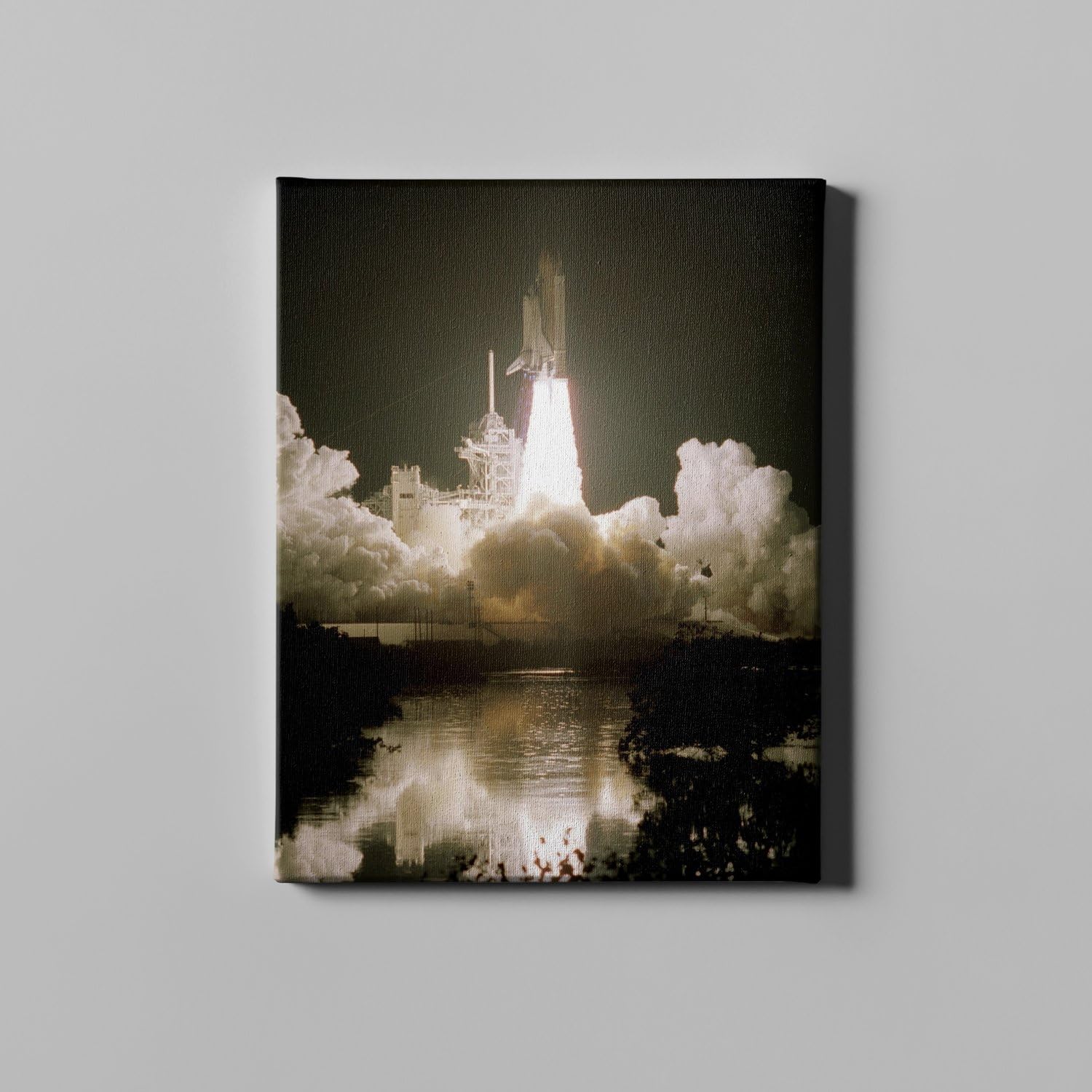 Toile Hubble Télescope Discovery décollage navette spatiale XL