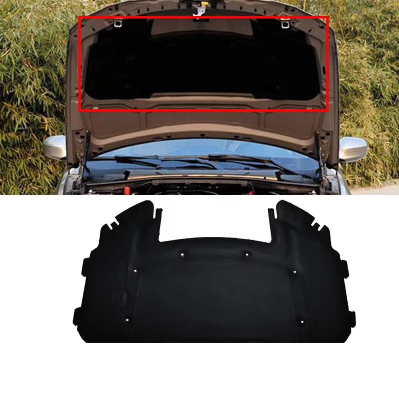 Dämmung Haube Auto Haube Motor Sound Wärmedämmung Baumwolle Pad Schalldichte Thermische Matte Kompatibel Mit Für E90 Für 323i 325i