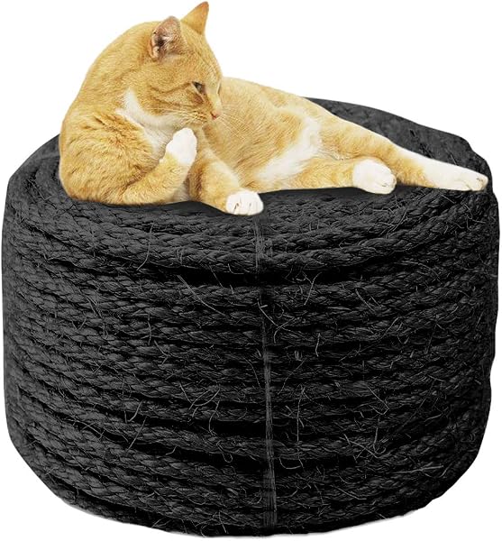 MOUHIV 6mm yute cuerda reción y sustitución de gato Rascador 6MM * 10M Beige - 1