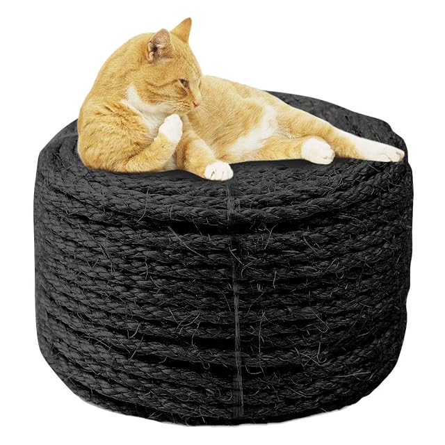 6mm Sisal Cuerda para Reparar y Reemplazo de Gato Rascarse Pilier, Gato Árbol