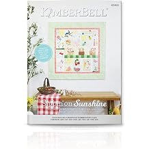 Kimberbell Sippin on Sunshine Machine Embroidery Quilt Design 40 x 40 Finished Size 6x10 Hoop Multi Format Embroidery Files with Instruction Book