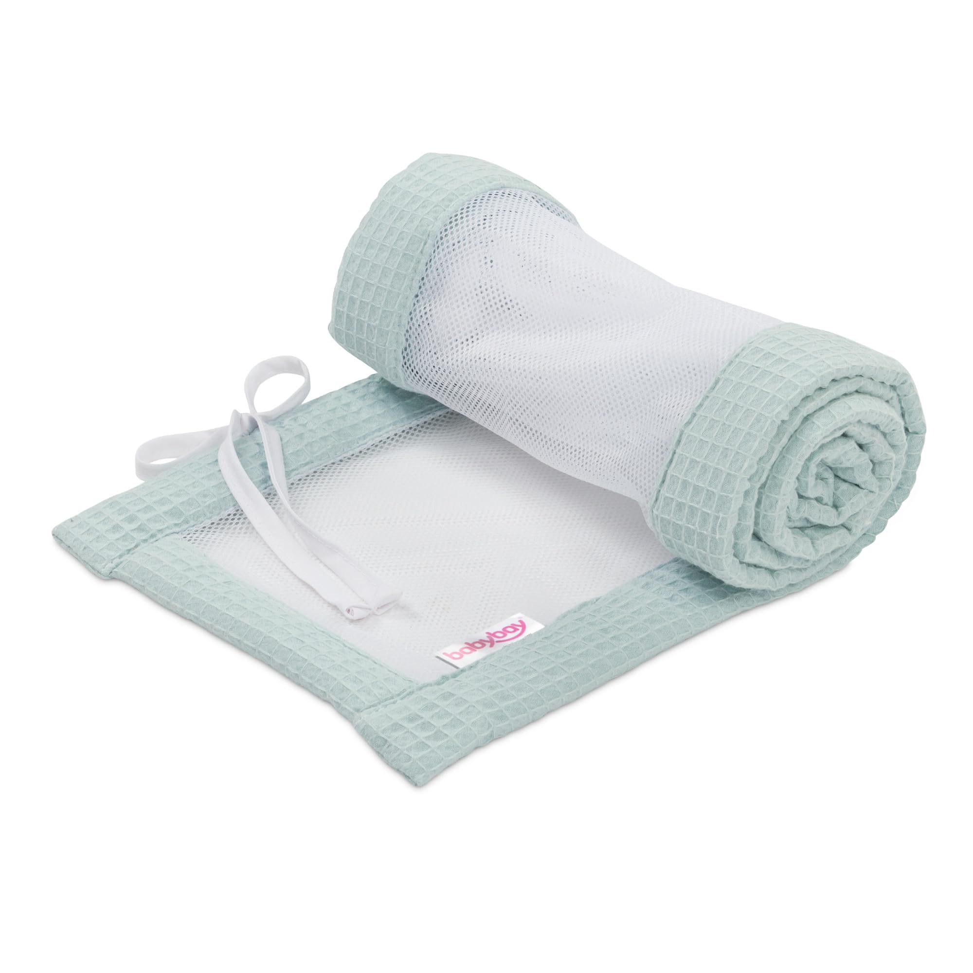 babybay Paracolpi a nido d'ape, in rete, adatto per modello Boxspring XXL, colore: blu
