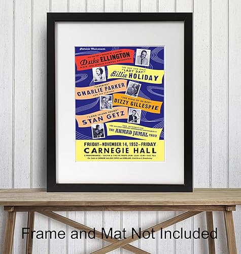 Miniatura 2 de Charlie Parker, Billie Billy Holiday, Dizzy Gillespie, Ahmad Jamal, Stan Getz - Arte de pared afroamericano - Decoración de historia negra - Imagen