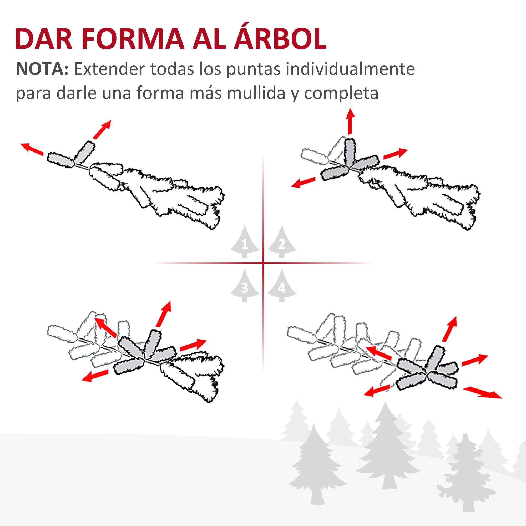 HOMCOM Árbol de Navidad Estrecho 180 cm, Árbol Artificial con 390 Ramas, Base de Plástico Desmontable, Fácil Montaje, para Salón Interior, Blanco