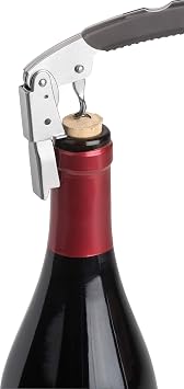 Trudeau Maison Double Lever Corkscrew, Silver/Black