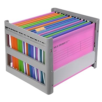 Amazon | MerryNineハンギングフォルダーのオルガナイザー、卓上