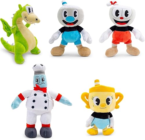 Miniatura 8 de Cuphead Chef Saltbaker - Juguete de peluche de coleccionista de 8 pulgadas, animal de peluche suave para abrazar, coleccionable con licencia