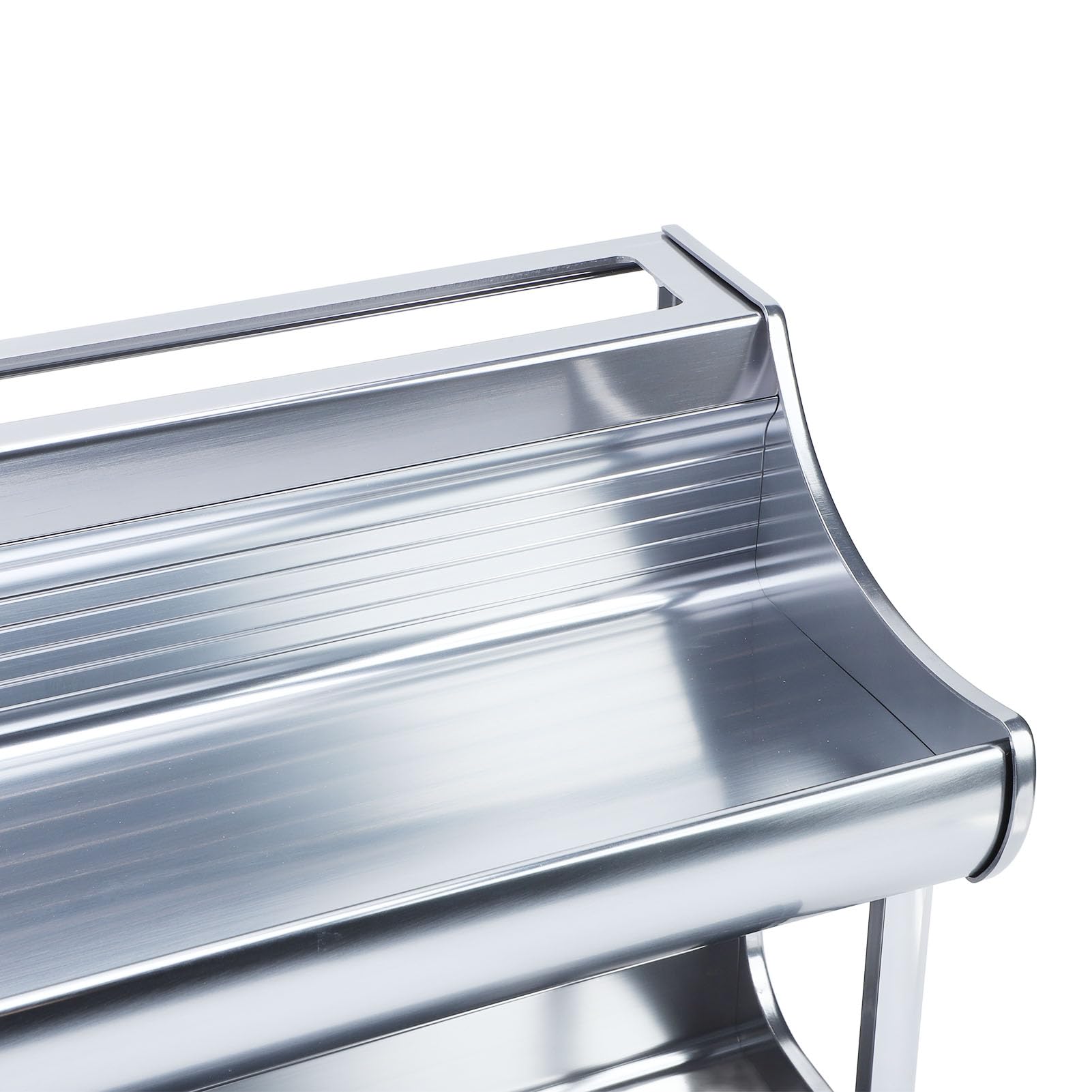 SIXRUN Support Organisateur Multifonctionnel D'ustensiles de Baguettes en Alliage D'aluminium à 2 Niveaux, Support de Rangement de Cuisine Peu Encombrant pour la Maison