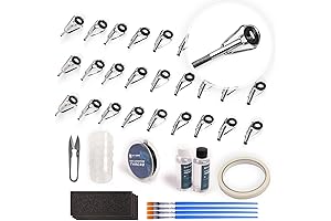 OJY&DOIIIY Fishing Rod Repair Kit and Wrapping Thread - Comprehensive Fishing Pole Tip Replacement Supplies