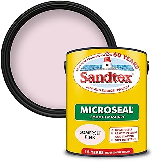 Crown Sandtex 5L Somerset Pink Masonry Paint