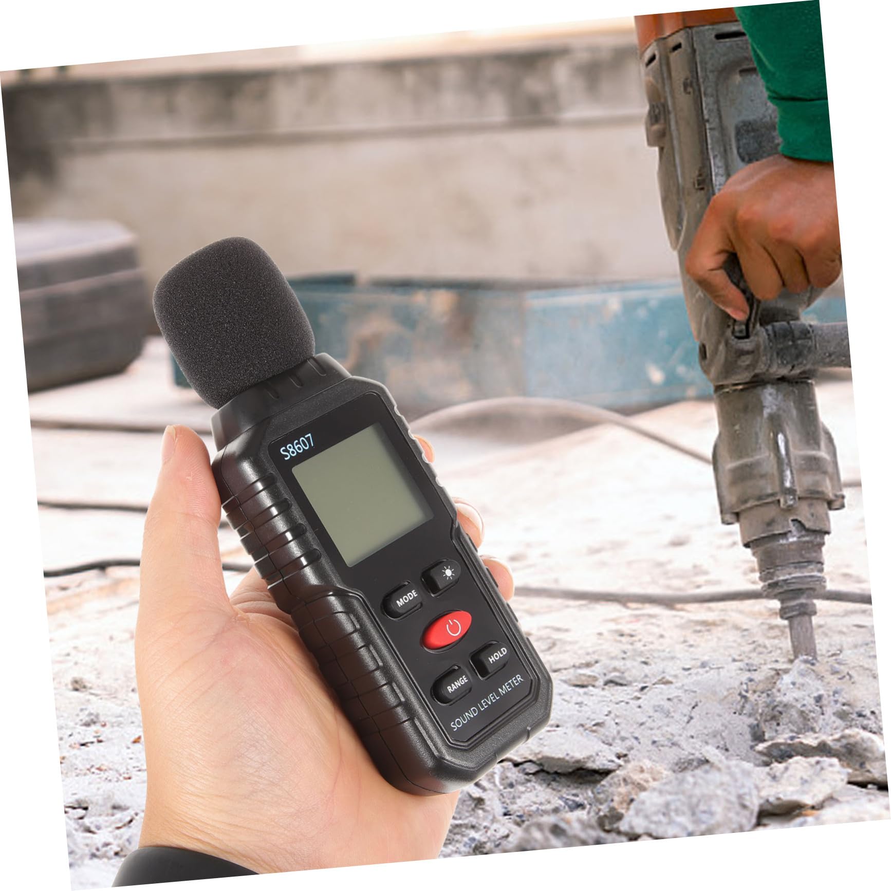 COSMEVIVI Noise Meter Digital Sound Decibel Meter Portable Plastic Case 0.1db Accuracy Long Battery Life Versatile Applications