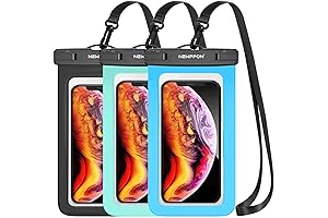 NEWPPON Waterproof Pouch Cellphone Dry Bag Case 3-Pack