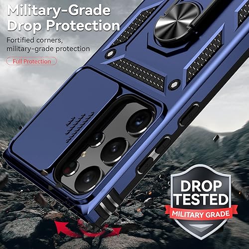 Miniatura 6 de Funda para Galaxy S23 Ultra, con funda para cámara, grado militar 16 pies. Funda probada contra caídas con funda protectora magnética para S23 Ultra