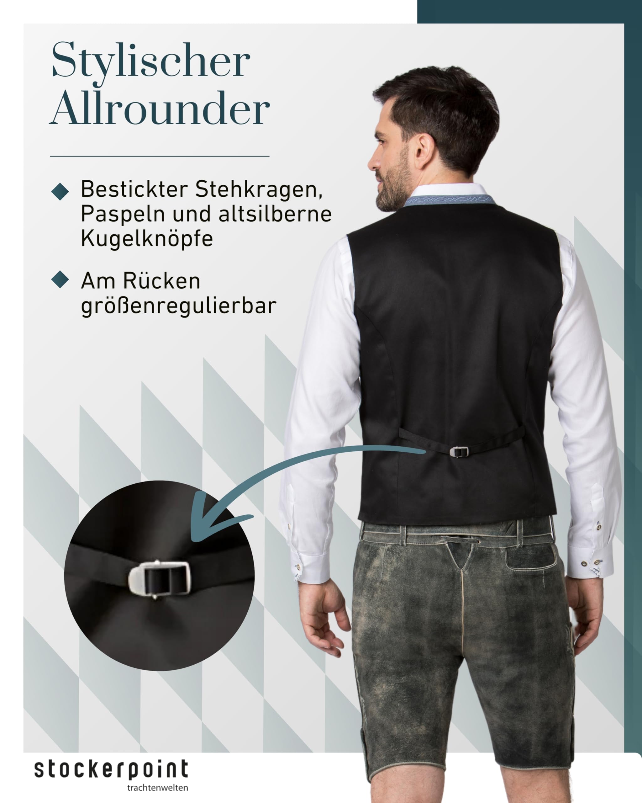 Stockerpoint Herren Devito Trachtenweste (1er Pack)