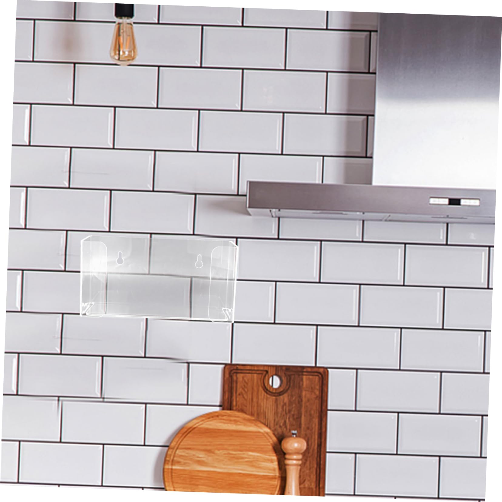 Zerodeko 2 Pièces Distributeur Mural de Masques et Transparent pour Laboratoire Support de Rangement Élégant et Pratique pour