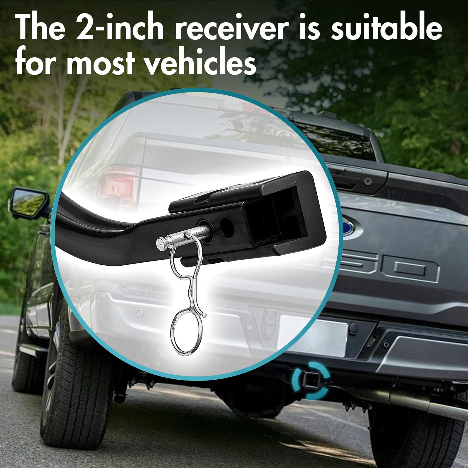 MKING Hitch Mount Bike Rack, Platform Style Bike Rack,Tray Style