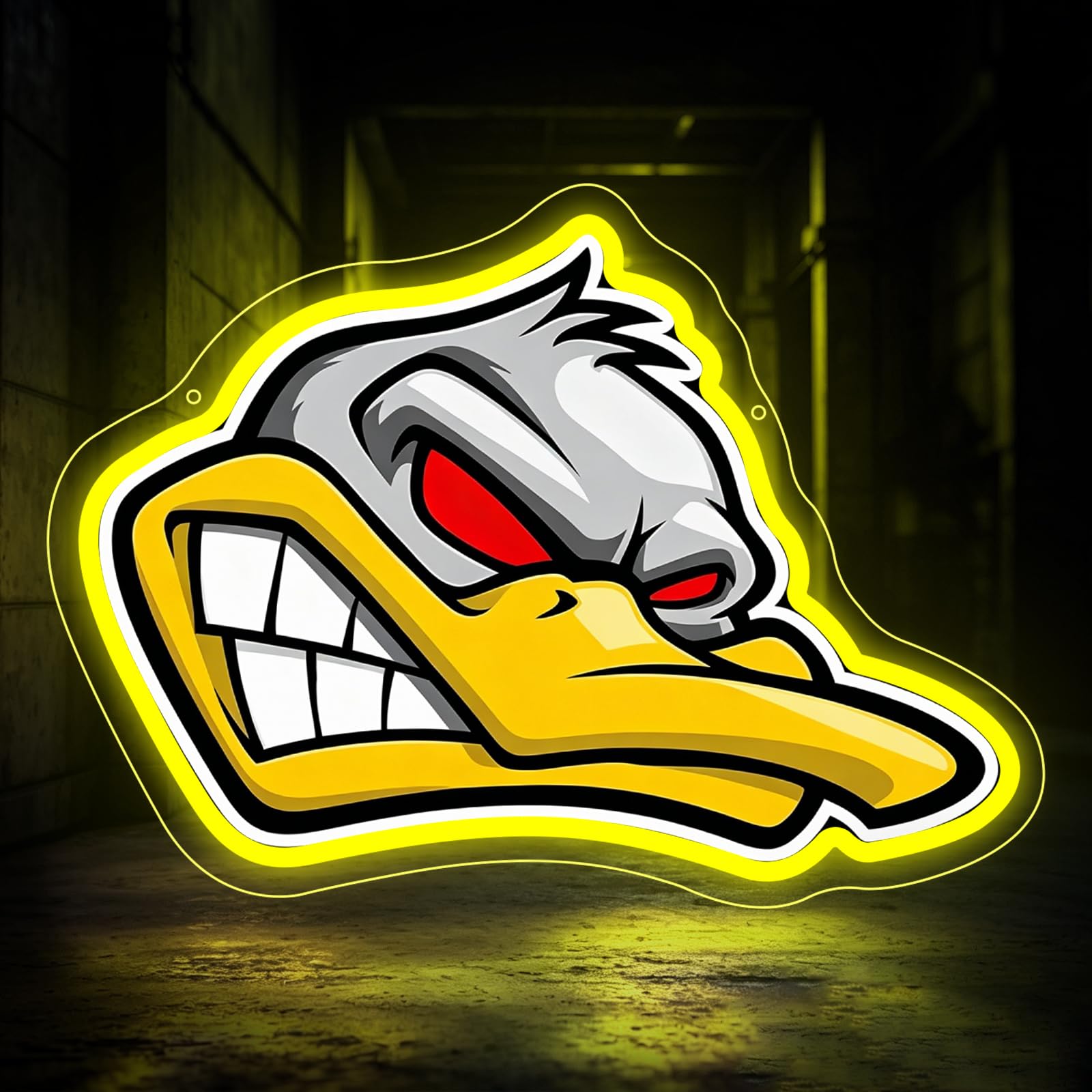 Duck Neon Light Sign Animal LED Neon Sign for Wall Decor Angry Duck Light Up Signs Dimmable USB Powered for Gaming Zone Hobby Bedrooms Man Caves Game Rooms for Gamer Gifts Girl Men Teenagers Boys