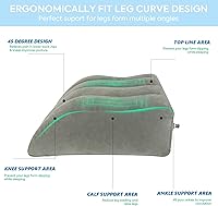 Vista 3 de Almohada de elevación de piernas inflable, almohada de descanso para piernas, almohada de cuña para poscirugía, almohadas de cuña elevada