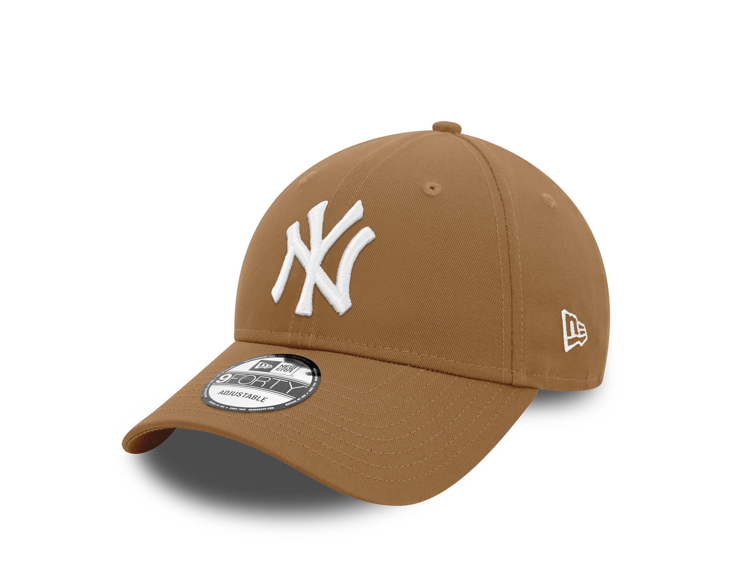New Era Men's Light Brown Mlb New York Yankees Essential 9Forty Trucker Cap