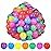YUFUL Ball Pit Balls 200 Count for Kids, Plastic Balls for Ball Pit, 2.2 Crush Proof Play Balls BPA Free Non-Toxic, 7 Kinds of Bright Color Ocean Balls Includes Reusable Net Bag (Rainbow)