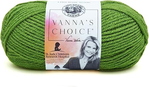 Vista 48 de Lion Brand Yarn - Ovillo de lana Vanna's Choice, color cebada, 1 madeja