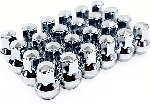 Miniatura 2 de Veritek - Juego de 24 tuercas hexagonales de 0.551 x 0.059 in 1316 de 1.7 pulgadas, 1.752 in de longitud, cromadas, estilo fábrica, estilo de