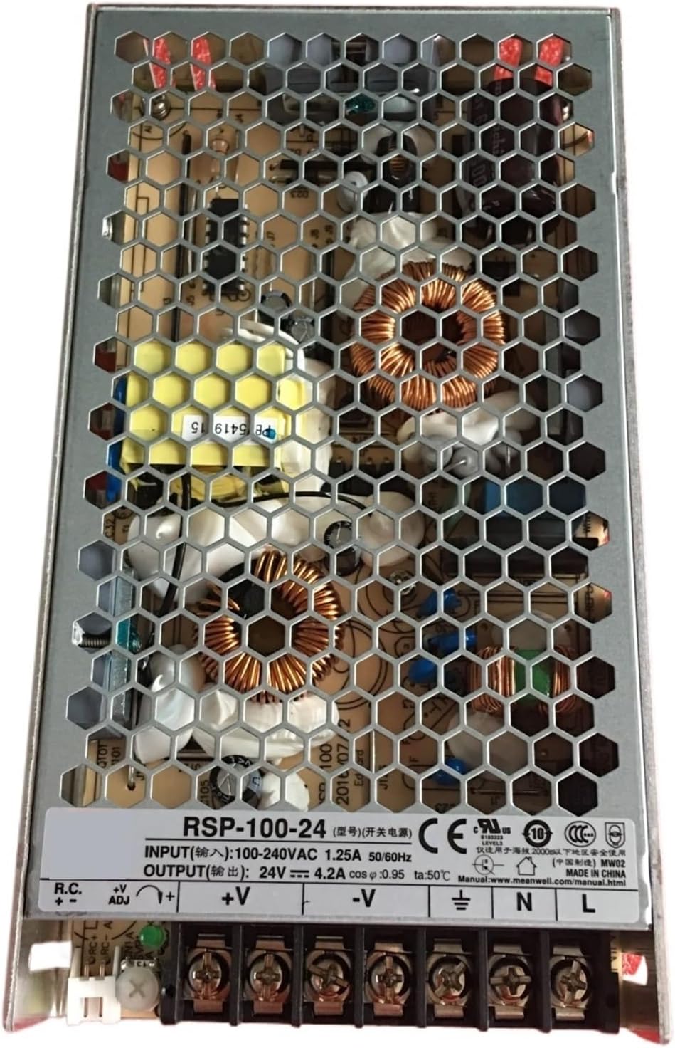 1pcs RSP-100-5 RSP-100-12 RSP-100-15 RSP-10024 RSP-100-48 100W Single Output Power Supply with PFC Function(RSP-100-24)