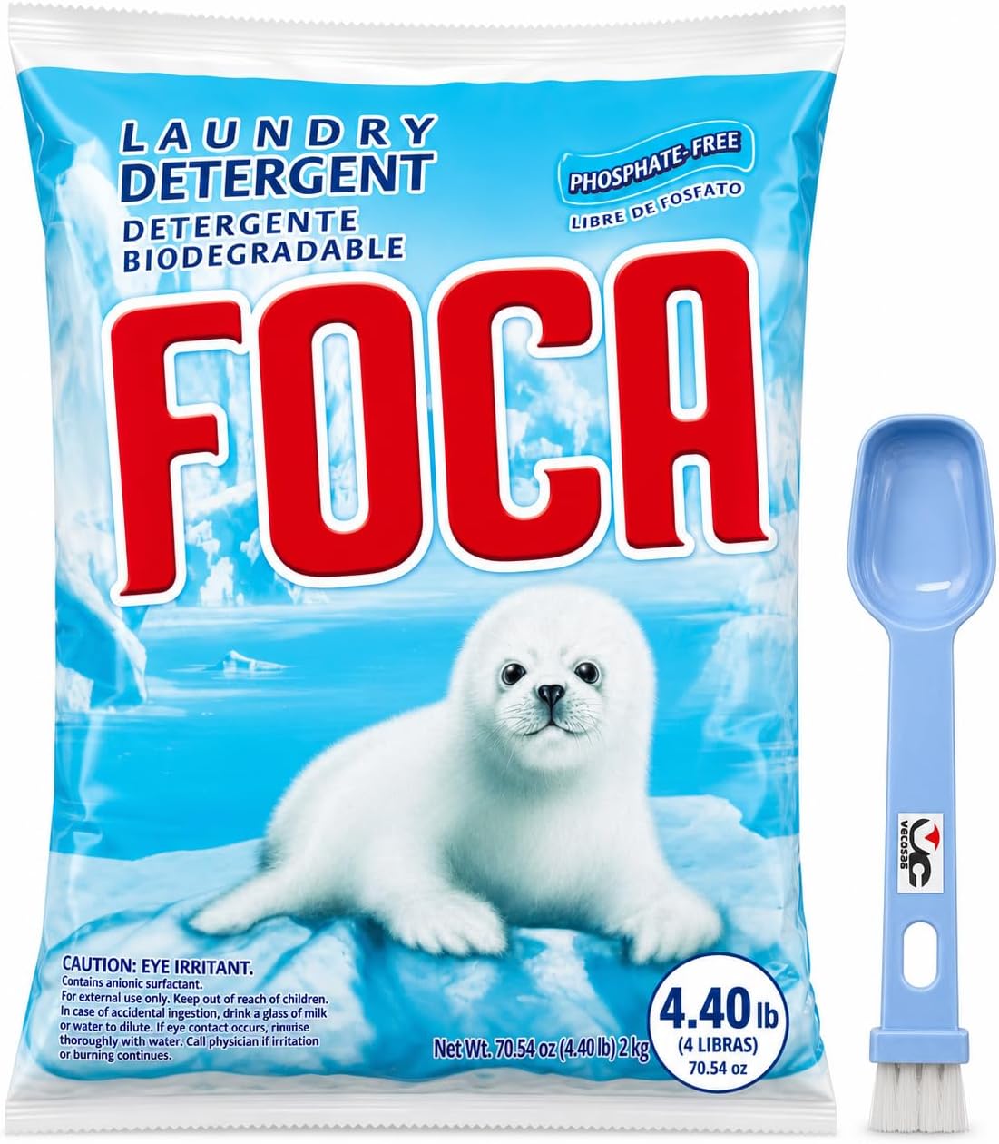 Foca Laundry Detergent 4.5 lb Bag - Includes Spoon