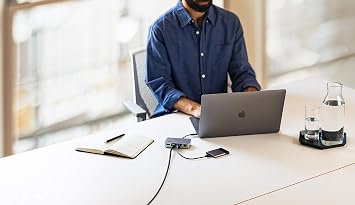 Elgato Thunderbolt 3 Dock Mini, 1 x USB 3.1, 1 x HDMI, 1 x Display Port, Gigabit Ethernet, Windows and Mac Compatible (10DAB9901)
