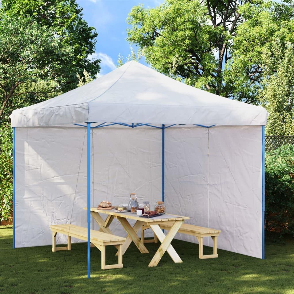 White Party Tent Sidewall 100% PE 9.8 ft x 6.4 ft, 90 GSM Heavy-Duty Polyethylene Fabric with Zipper Closure for Outdoor Events, Privacy Enhancement and Weather Protection