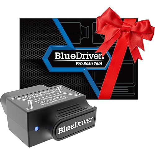 BlueDriver Bluetooth Pro OBDII Scan Tool for iPhone & Android - No Subscription Fee - OBD2 Car Scanner and Code Reader - Diagnose Check Engine, ABS, SRS, Airbag & 7000+ Issues on Vehicles 1996+