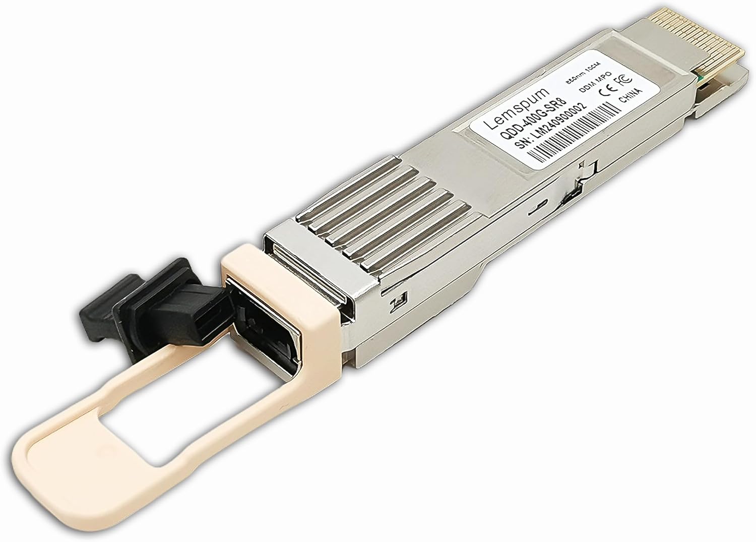 QDD-400G-SR8 400Gb Multimode QSFP-DD 400GBASE-SR8 PAM4 850nm 100m DOM MPO-16/APC MMF Optical Transceiver Module,Support 2 x 200G-SR4 and 8 x 50G-SR