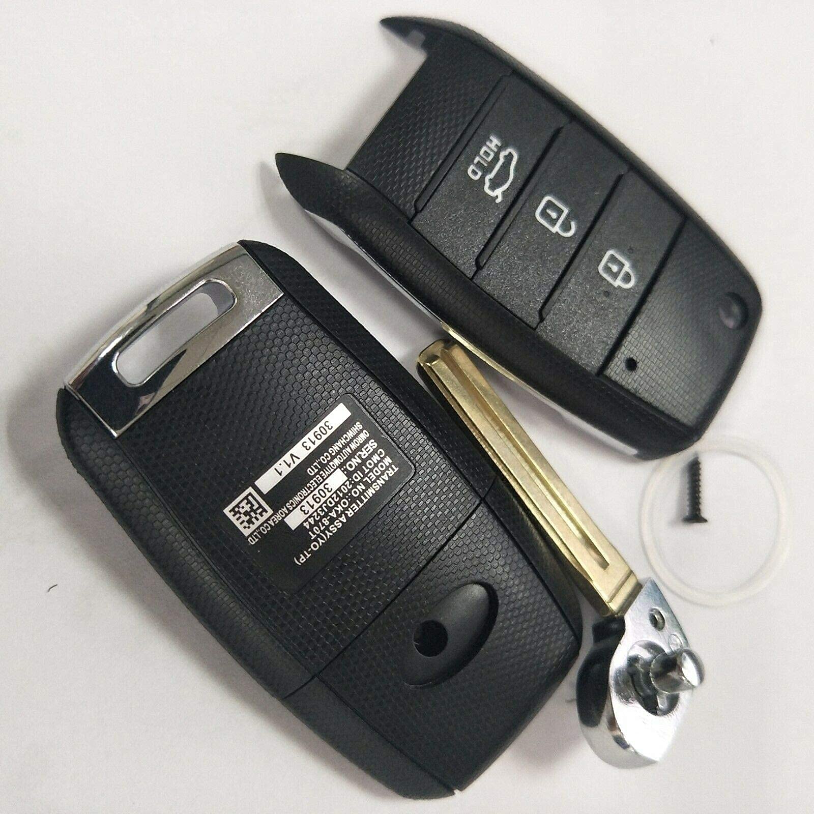 Guscio Chiave Telecomando Compatibile Con KIA SPORTAGE CEED SORENTO RIO NIRO Picanto Stinger Xceed Proceed Cover Scocca Ricambio 3 Tasti Riparazione Lama Vergine TOY49