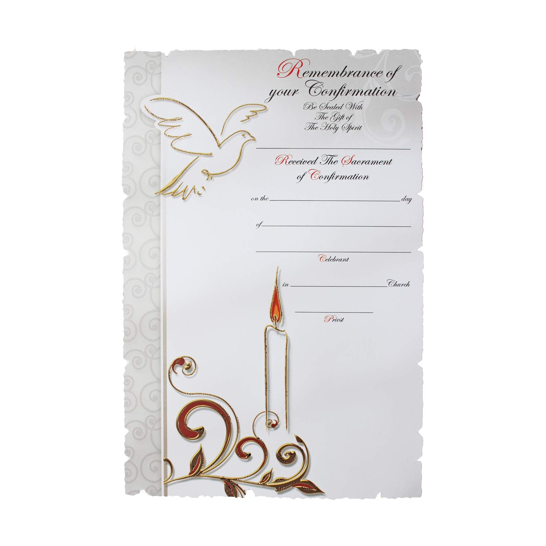 Widdle CelebrationsRemembrance of Your Confirmation Certificate F5806