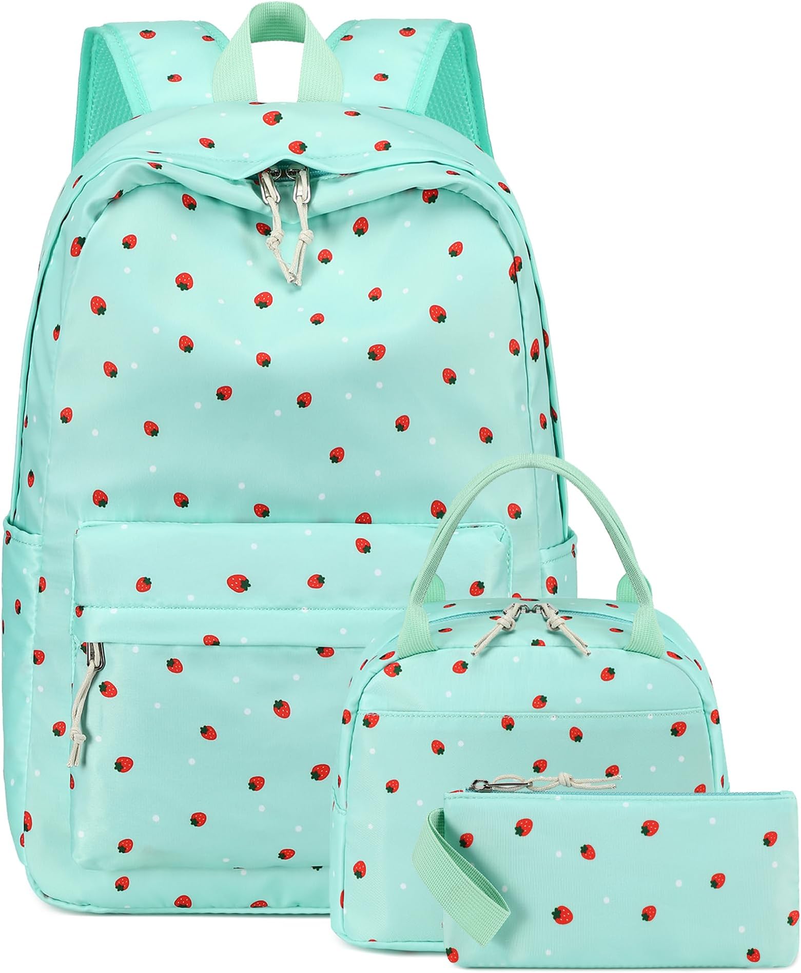 Bluboon Teens Backpack Set Girls School Backpack Lunch Box Pencil Bags Student Bookbags 3 in 1