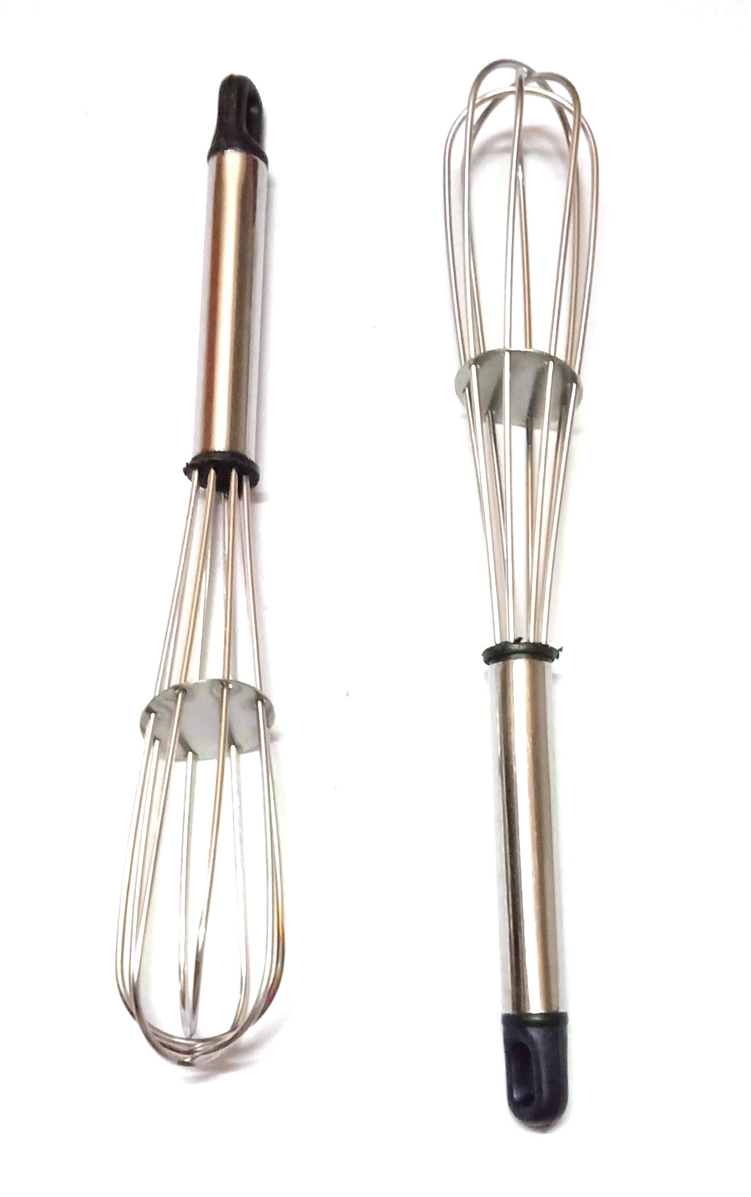 Steel Hand Blender Mixer Froth Whiske r Latte Maker for Milk Coffee Egg Beater Juice (8 Inches) (Pack of 2)-image-34
